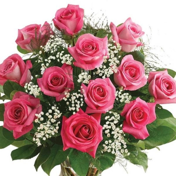 options pink roses bouquet