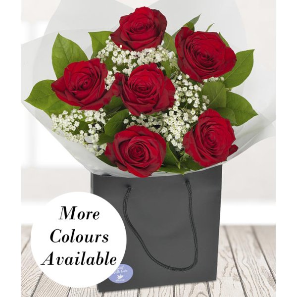 6 Red Roses + Other colors