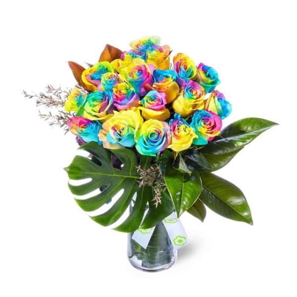 Rainbow roses.  (3 Days Notice For Delivery  Required.) - Image 3