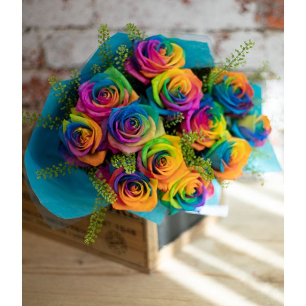 Rainbow roses.  (3 Days Notice For Delivery  Required.) - Image 4