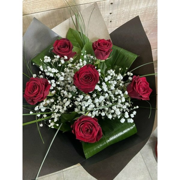 6 Red Roses + Other colors - Image 5